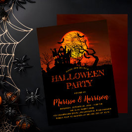 Invitación La fantasmagórica fiesta de Halloween en la casa d