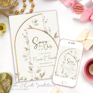Invitación La fantástica boda del Boho de Flores Silvestres s