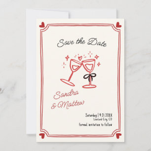 Invitación La fantástica mano de la boda para salvar la fecha