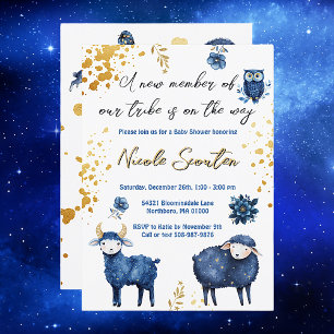 Invitación La fantástica noche de Woodland: Un bebé está en c