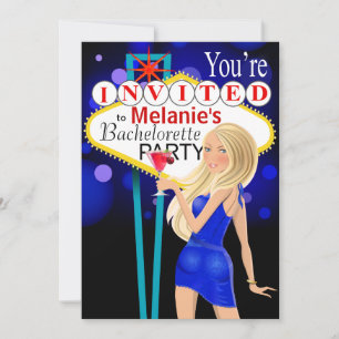 Invitación La fiesta de Bachelorette de Las Vegas