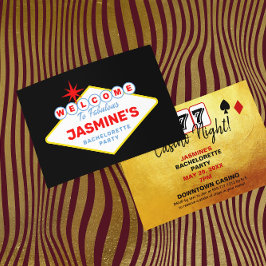 Invitación La fiesta de Bachelorette del Casino de Las Vegas