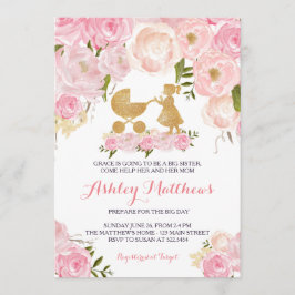 Invitación la fiesta de bienvenida al bebé de la hermana