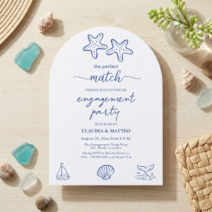 Invitación La fiesta de compromiso de la pareja de estrellas