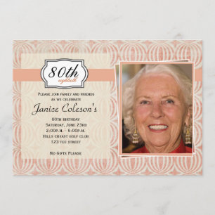 Invitación La fiesta de cumpleaños adulta de la foto de las