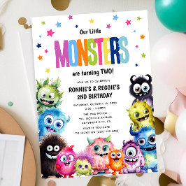 Invitación La Fiesta de Cumpleaños Conjunta de Nuestros Peque