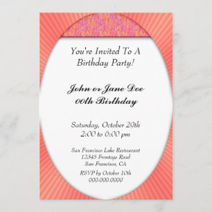 Invitación La fiesta de cumpleaños de encargo invita