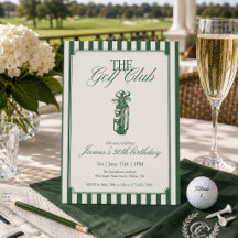 La Fiesta de Cumpleaños de Golf Club con Raya Verd