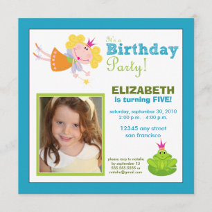 Invitación La fiesta de cumpleaños de hadas caprichosa de los