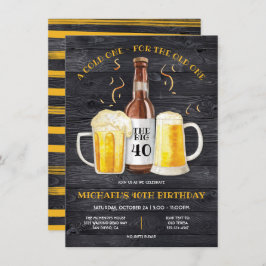 Invitación La fiesta de cumpleaños de la cerveza se está haci