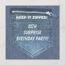 Invitación La fiesta de cumpleaños de la SORPRESA de XXth lo