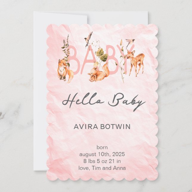 Invitación La Fiesta de Cumpleaños de Nuestra Pequeña Luz de  (Anverso)