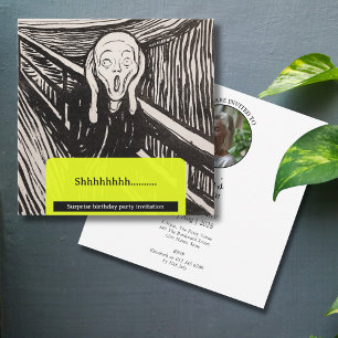 Invitación La fiesta de cumpleaños de Scream Munch