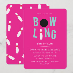 Invitación La fiesta de cumpleaños de un chico divertido de b