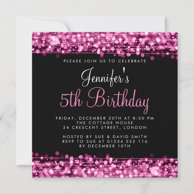Invitación La fiesta de cumpleaños del bebé/de los niños (Anverso)