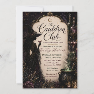 Invitación La fiesta de cumpleaños del Cauldron Club
