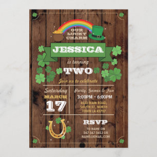 Invitación La fiesta de cumpleaños del día del St. Patricks
