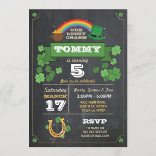 Invitación La fiesta de cumpleaños del día del St. Patricks