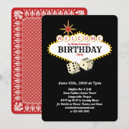 Invitación La fiesta de cumpleaños del marqués de Las Vegas N