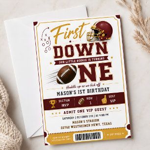 Invitación La fiesta de cumpleaños del novato Burgundy Gold