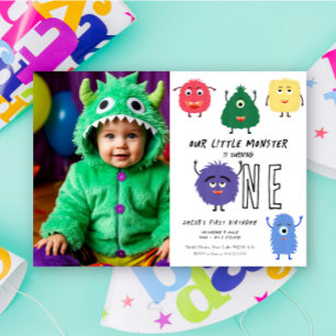 Invitación La fiesta de cumpleaños del pequeño monstruo
