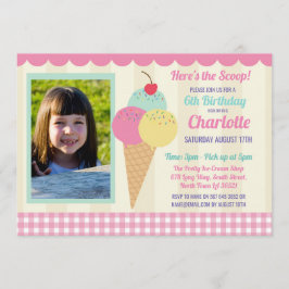 Invitación La fiesta de cumpleaños invita a la sala del rosa