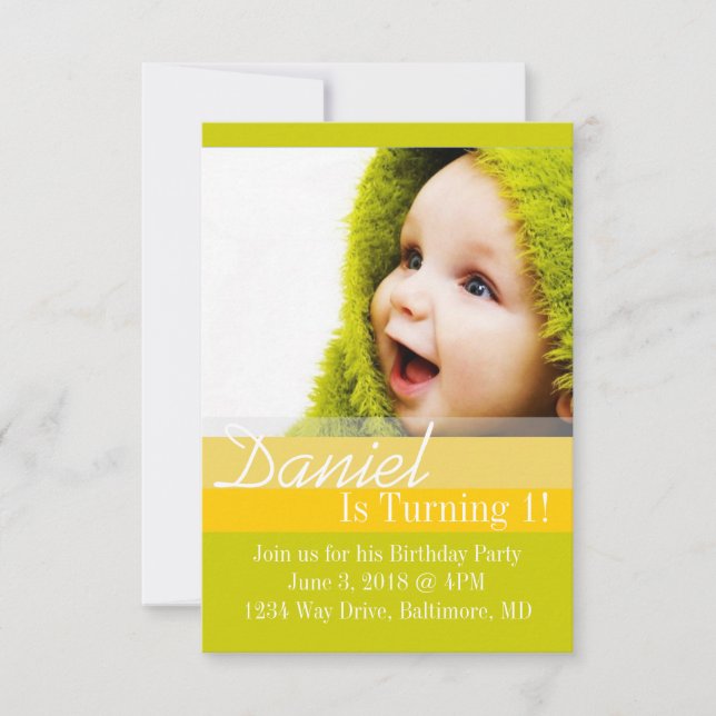 Invitación La fiesta de cumpleaños invita al B-Día II |gryl (Anverso)