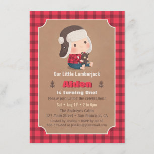 Invitación La fiesta de cumpleaños linda del oso de peluche