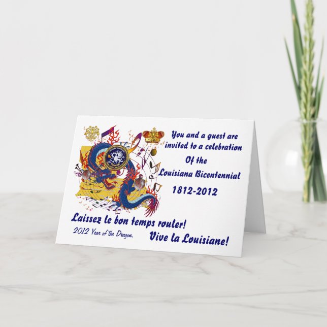 Invitación La fiesta de cumpleaños Luisiana importante (Anverso)