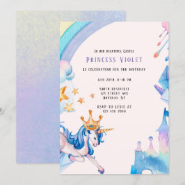 Invitación La fiesta de cumpleaños número 00 del castillo de 