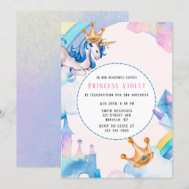 Invitación La fiesta de cumpleaños número 00 del castillo de 