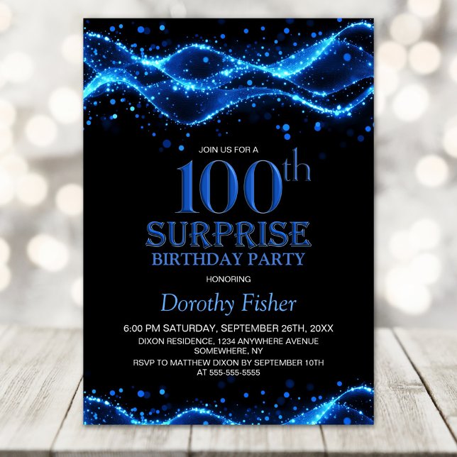 Invitación La fiesta de cumpleaños número 100 de la sorpresa  (Subido por el creador)