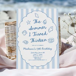 Invitación La fiesta de cumpleaños número 13 del verano en qu
