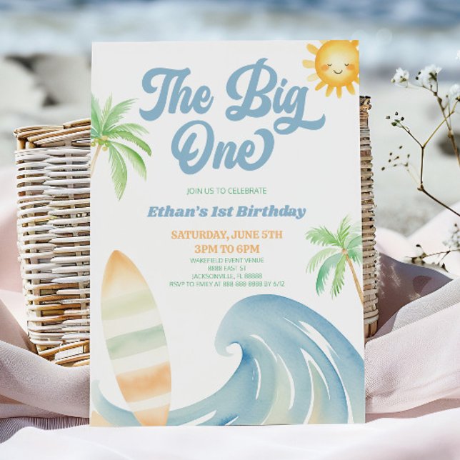 Invitación La Fiesta de Cumpleaños Número Uno de The Big One  (Subido por el creador)