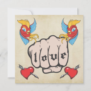 Invitación La fiesta de cumpleaños temática del tatuaje del