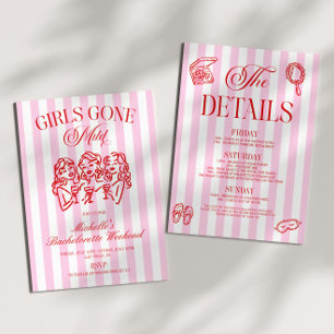 Invitación La fiesta de despedida de soltera Girl's Gone Mild