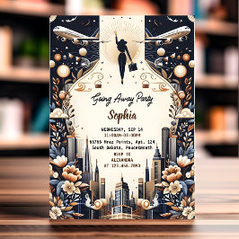 Invitación La Fiesta de Despedida de Viaje de la Travesía