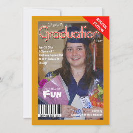 Invitación La fiesta de graduación de encargo del estilo de