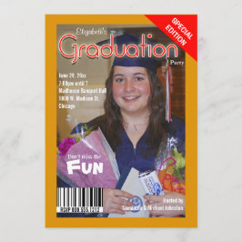 Invitación La fiesta de graduación de encargo del estilo de