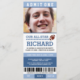 Invitación La fiesta de graduación del fútbol invita