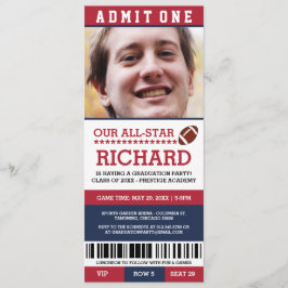 Invitación La fiesta de graduación del fútbol invita