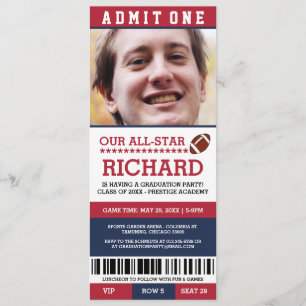 Invitación La fiesta de graduación del fútbol invita