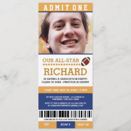 Invitación La fiesta de graduación del fútbol invita