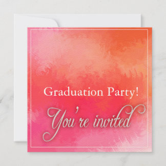 Invitación La fiesta de graduación fácil invita