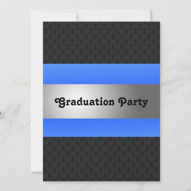 Invitación La fiesta de graduación invita (Anverso)