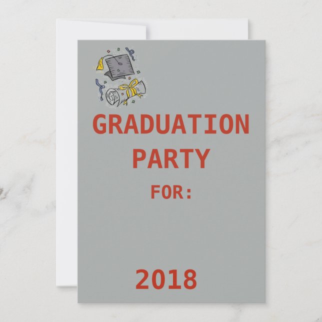 INVITACIÓN LA FIESTA DE GRADUACIÓN INVITA (Anverso)
