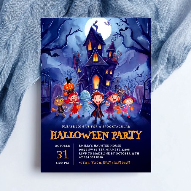Invitación La fiesta de Halloween obsesiona a la casa (Subido por el creador)