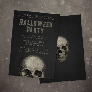 Invitación La fiesta de Halloween para adultos se desmorona d