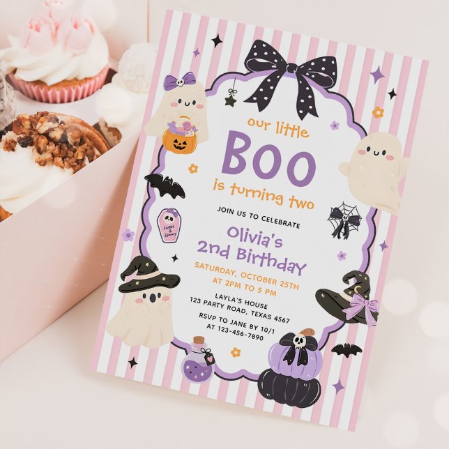 Invitación La fiesta de Halloween y segundo cumpleaños de nue (Subido por el creador)