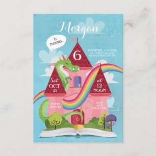Invitación La fiesta de la princesa cumpleaños del castillo